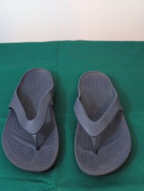 CROCS Navy Blue Clog Sole Detail